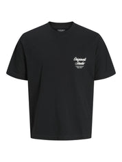 T-Shirt aus Baumwollmix - Black - Schwarz