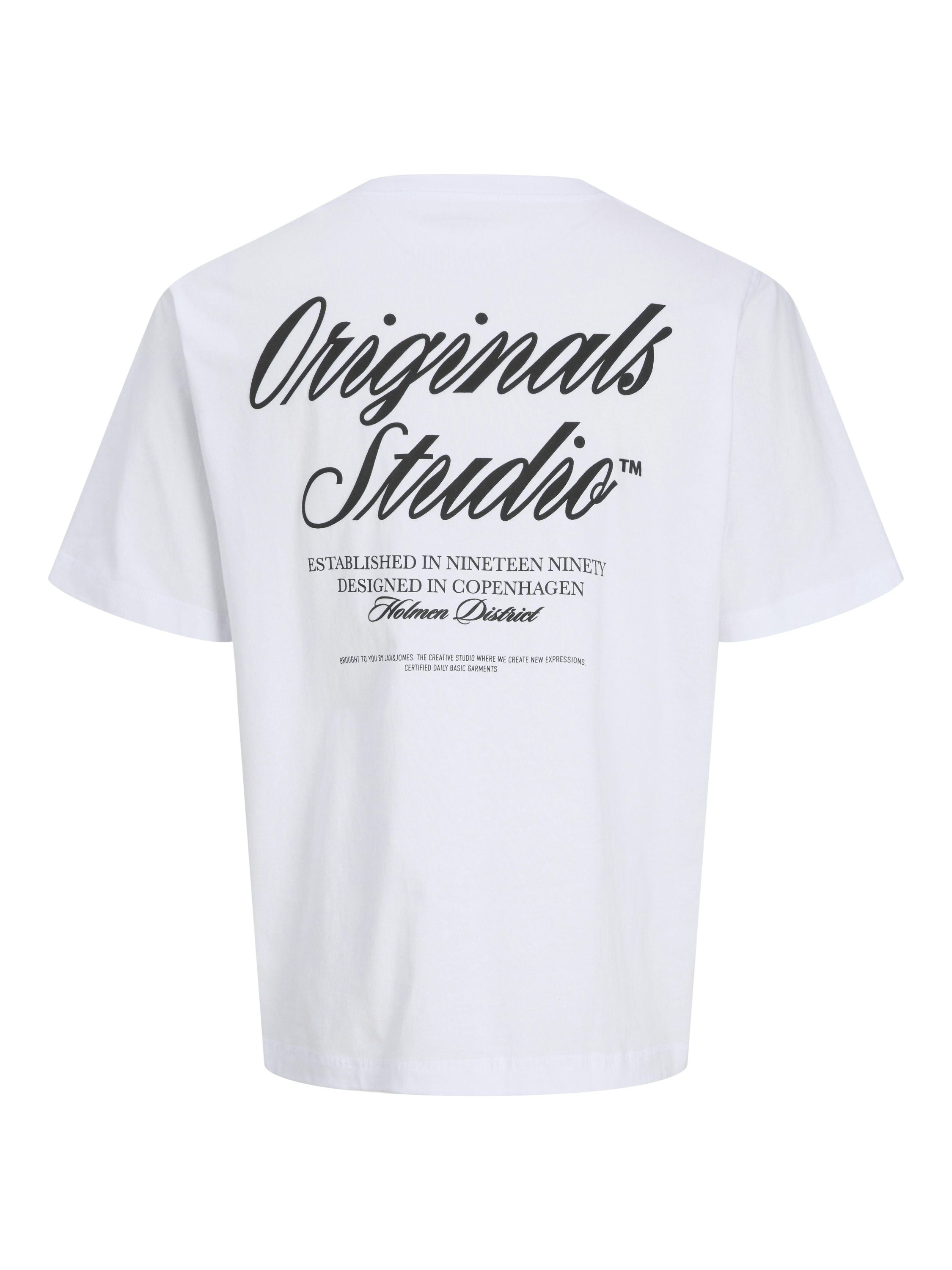 T-Shirt aus Baumwollmix - Bright White - Weiß