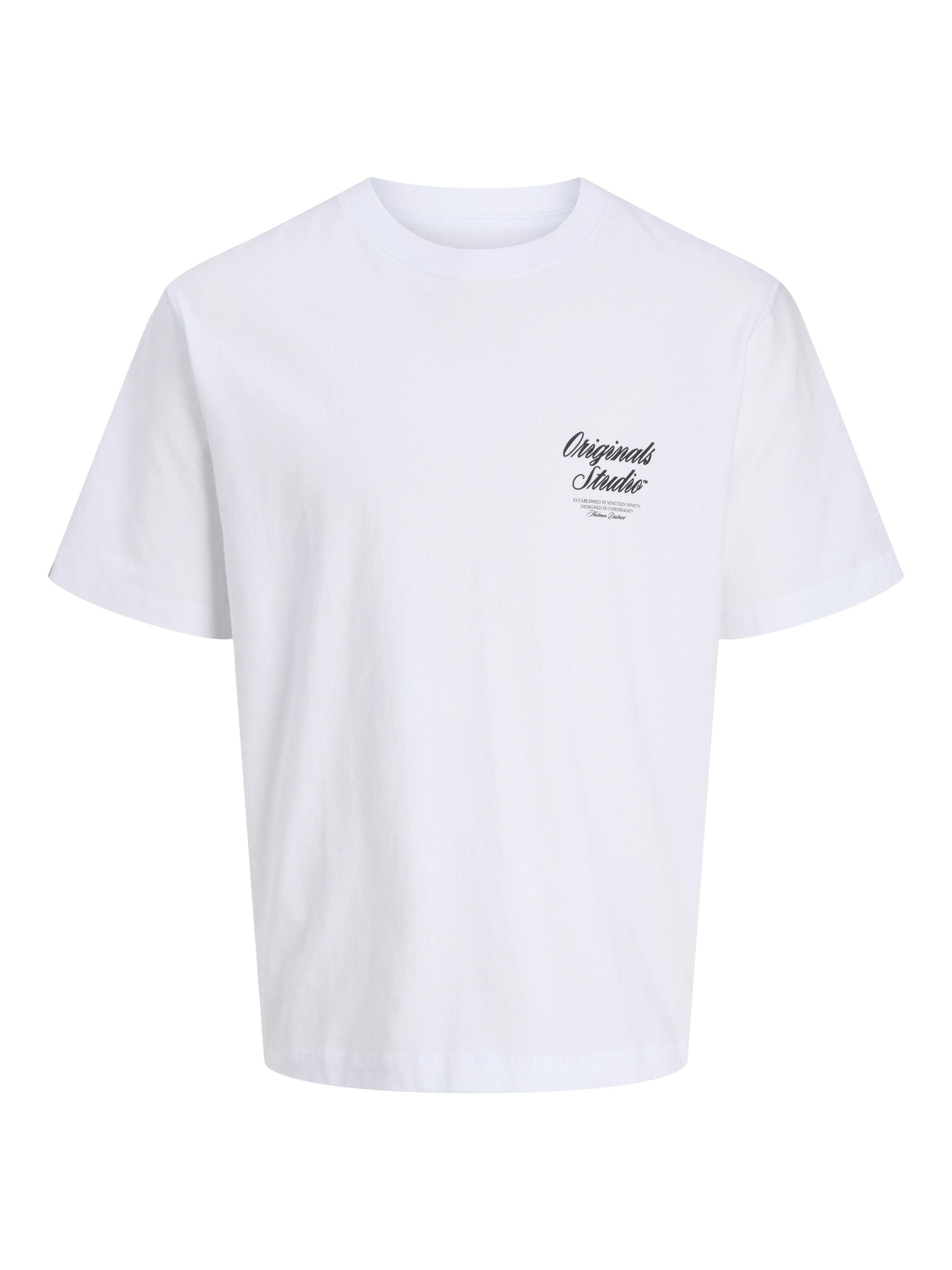 T-Shirt aus Baumwollmix - Bright White - Weiß