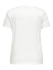 T-Shirt CRUZ LIFE aus Baumwolle - Cloud Dancer/Zebra - Weiß