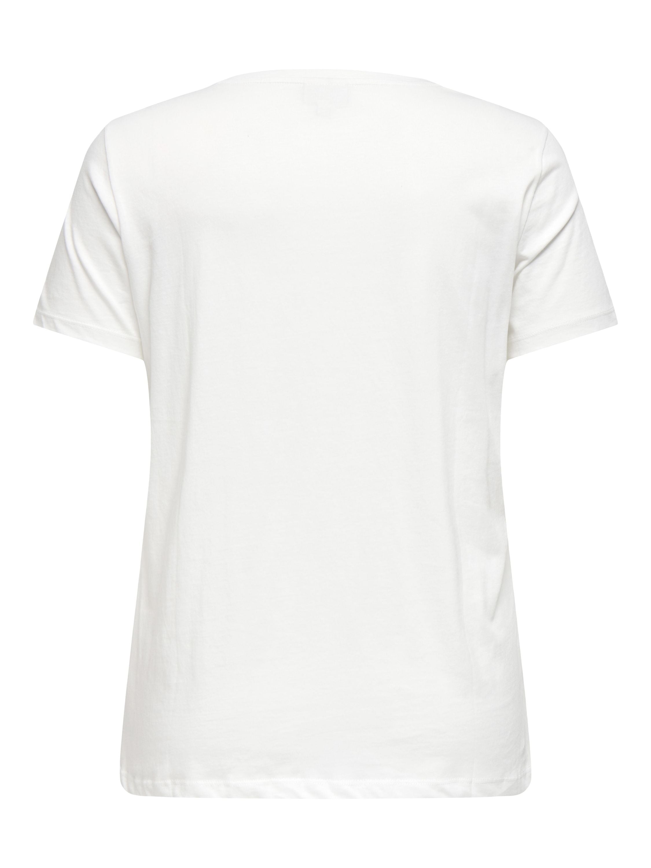 T-Shirt CRUZ LIFE aus Baumwolle - Cloud Dancer/Zebra - Weiß