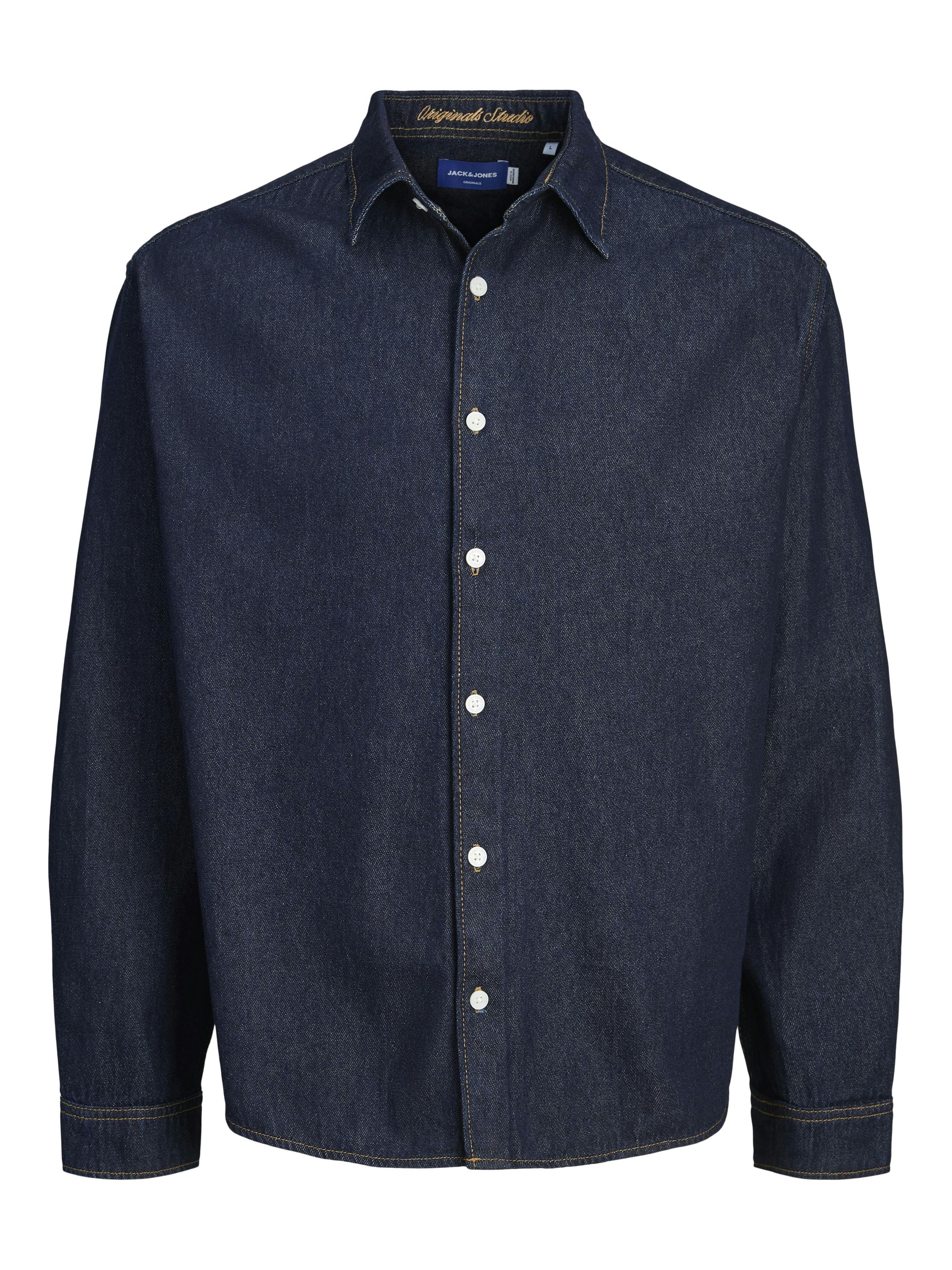 Jeanshemd aus Baumwolle - Dark Blue Denim - Blau