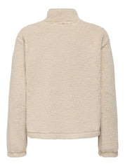 Fleecepullover mit Stehkragen - Pumice Stone/SOLID - Beige