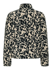 Fleecepullover mit Stehkragen - Black/Dallas - Beige