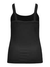 Top aus Baumwolle - Black - Schwarz