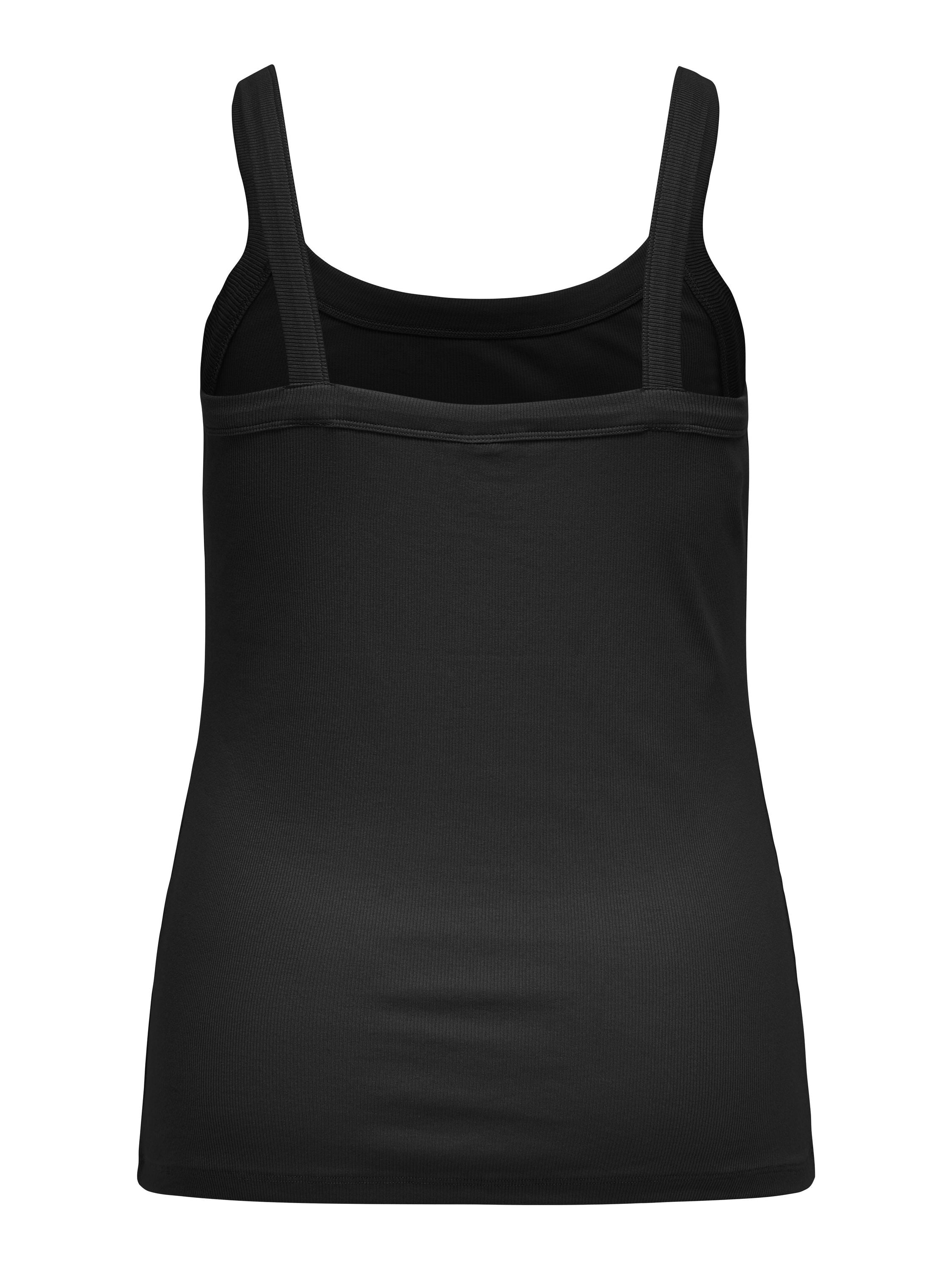 Top aus Baumwolle - Black - Schwarz