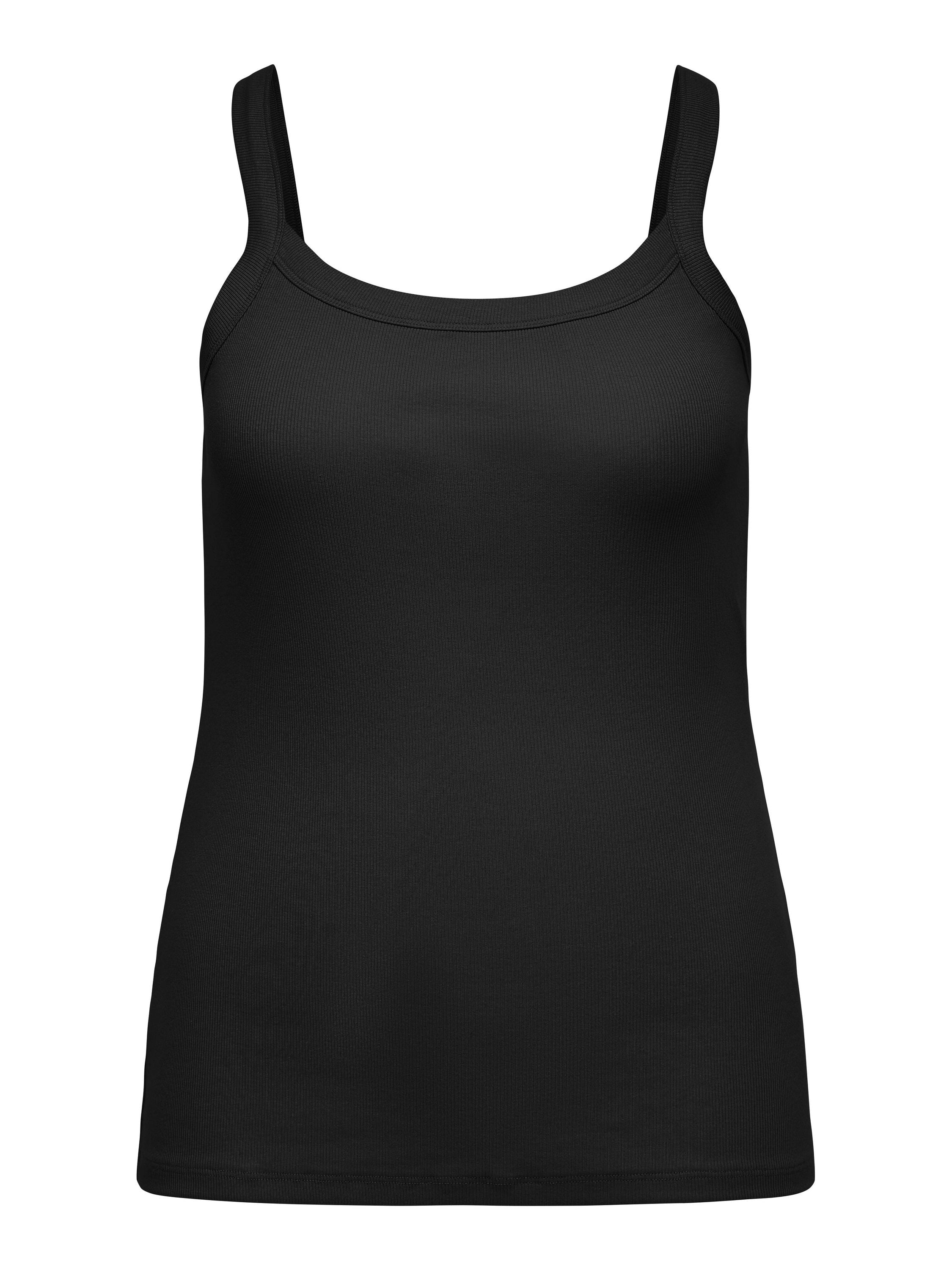 Top aus Baumwolle - Black - Schwarz