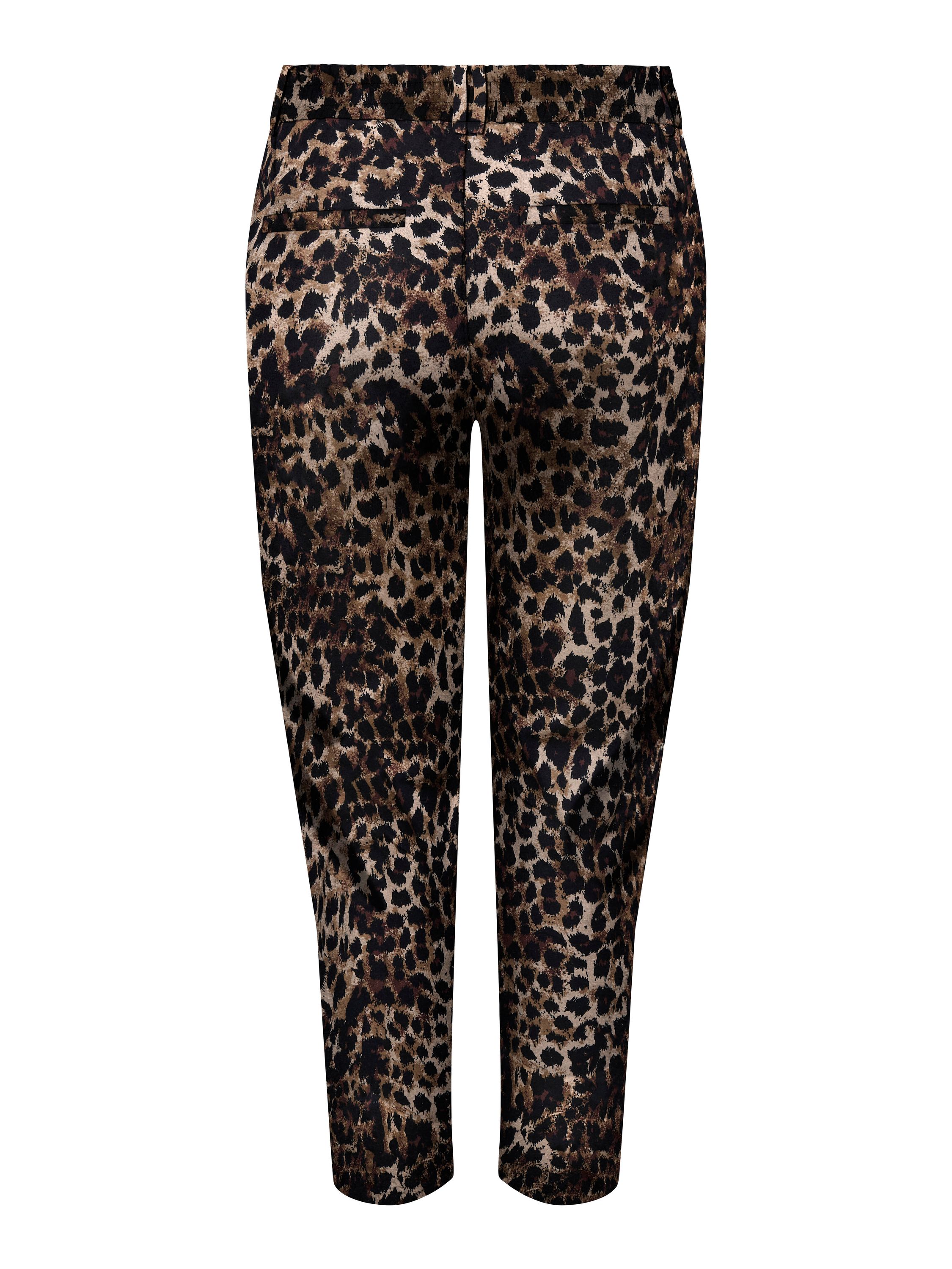 Leggings im Leo Print - Light Taupe/W CHICORY COFFEE L - Braun