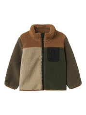 Fleecejacke mit Stehkragen - Toasted Coconut - Braun