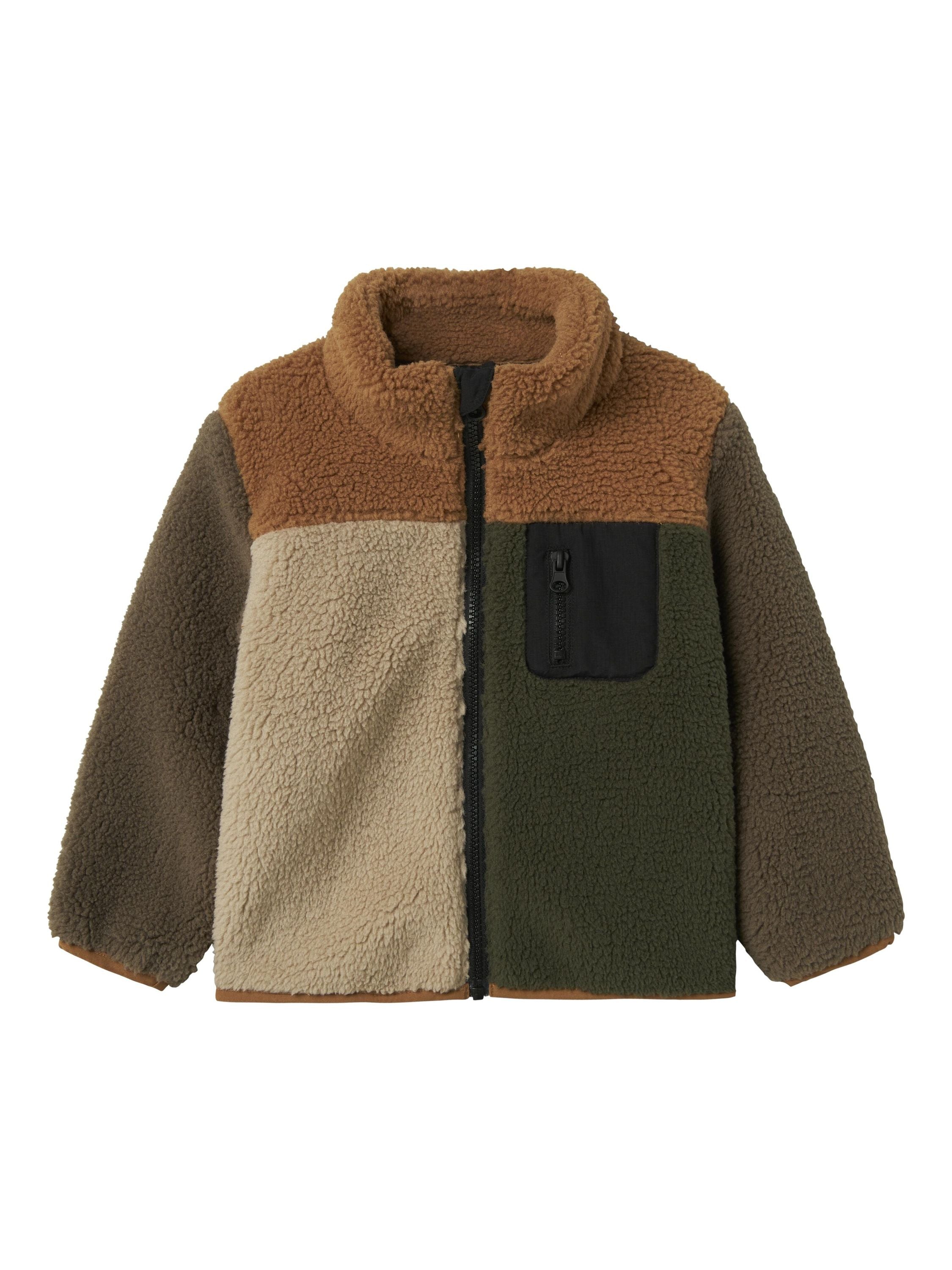 Fleecejacke mit Stehkragen - Toasted Coconut - Braun