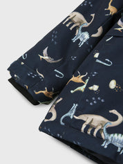 Jacke mit Dinosaurier Print - Dark Sapphire - Blau