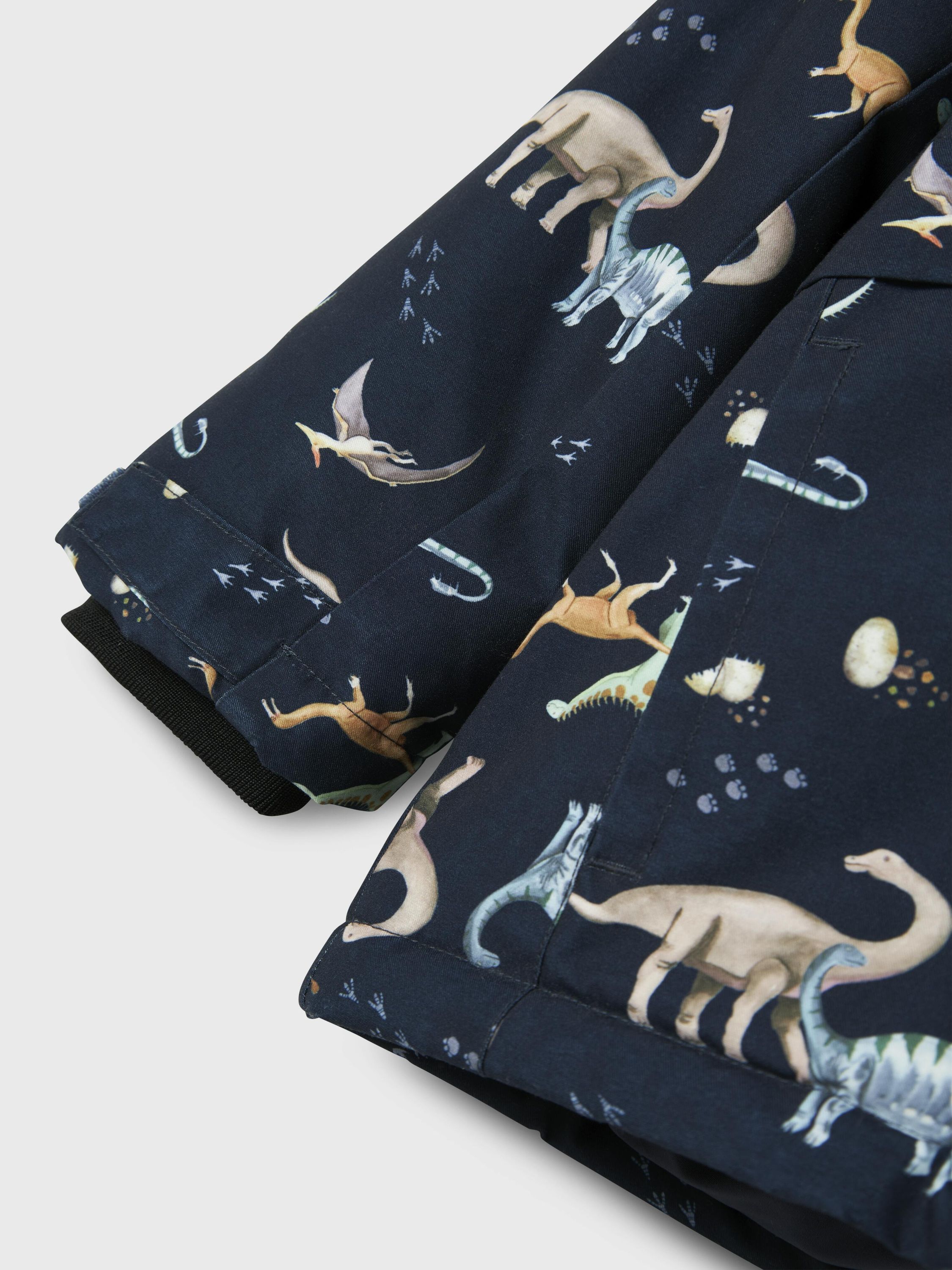 Jacke mit Dinosaurier Print - Dark Sapphire - Blau