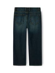 Jeans Straight Leg - Vintage Dark Blue Denim - Blau