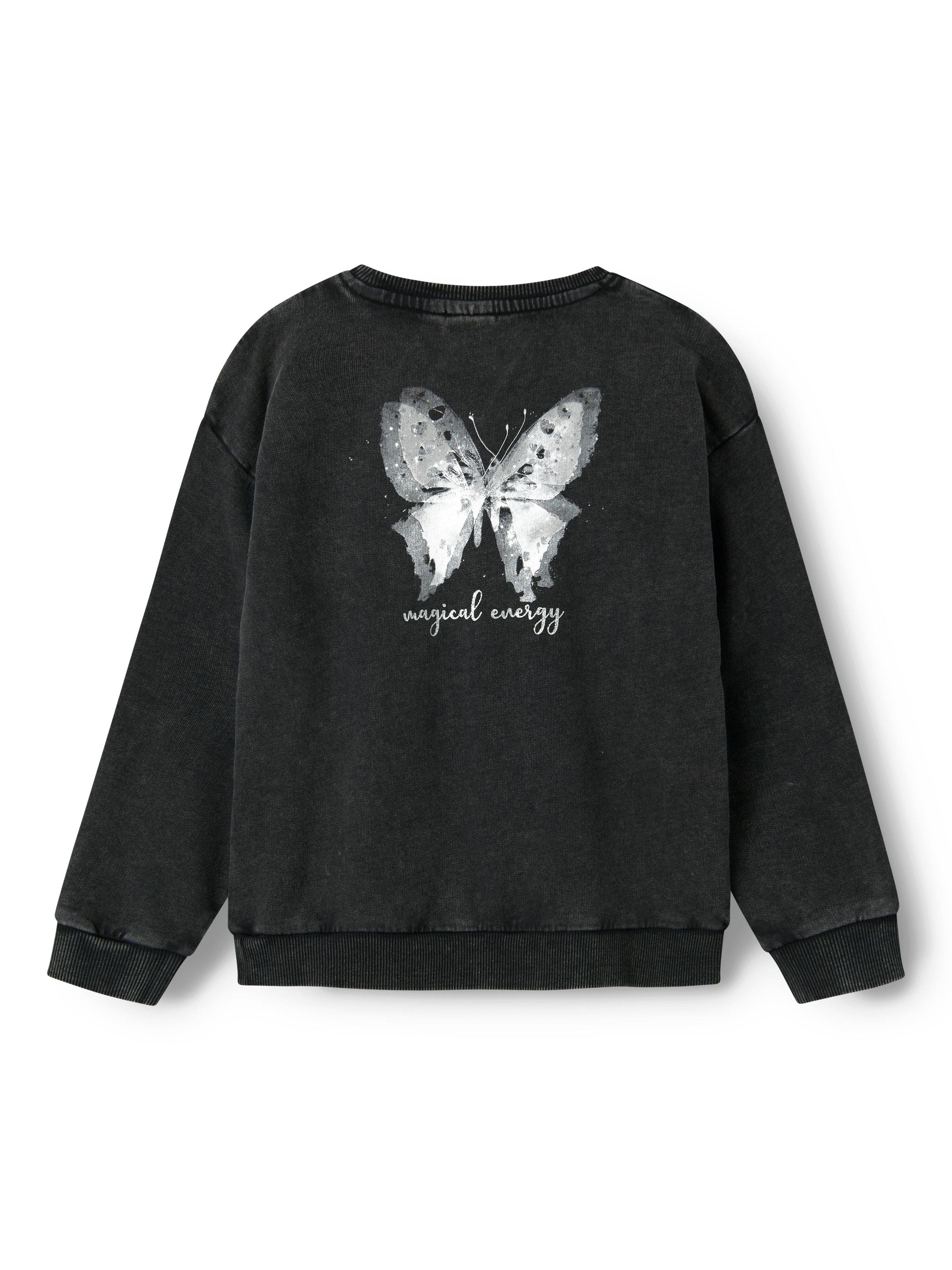 Sweatshirt aus Bio-Baumwolle - Black - Schwarz