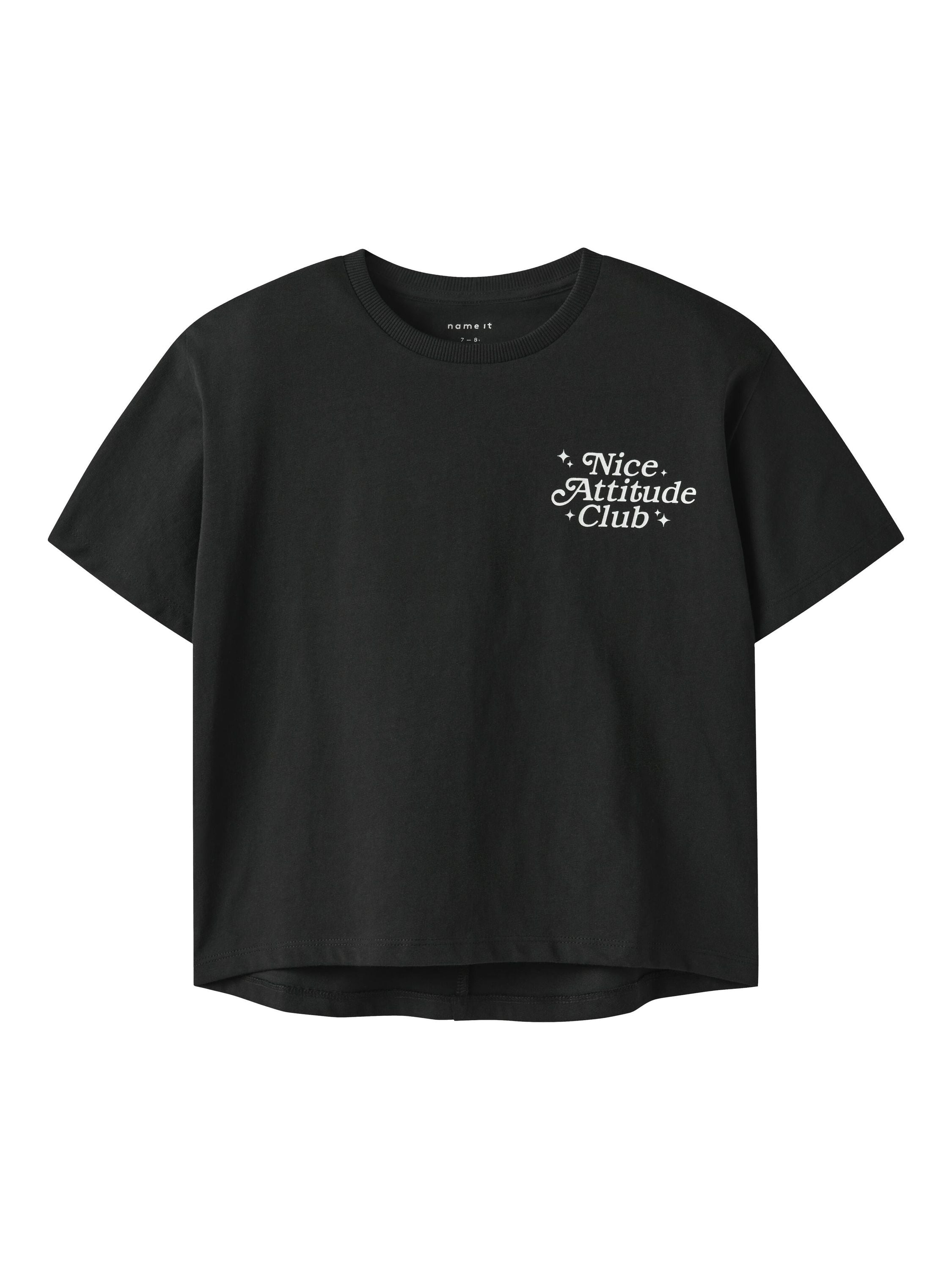 T-Shirt aus Baumwolle - Black - Schwarz