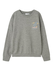 Sweatshirt aus Bio-Baumwolle - Light Grey Melange - Grau