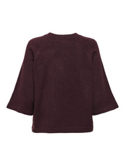 Pullover 3/4 Arm - Port Royale/MELANGE - Rot