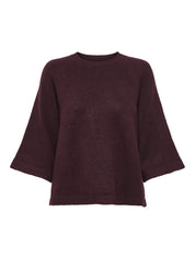 Pullover 3/4 Arm - Port Royale/MELANGE - Rot
