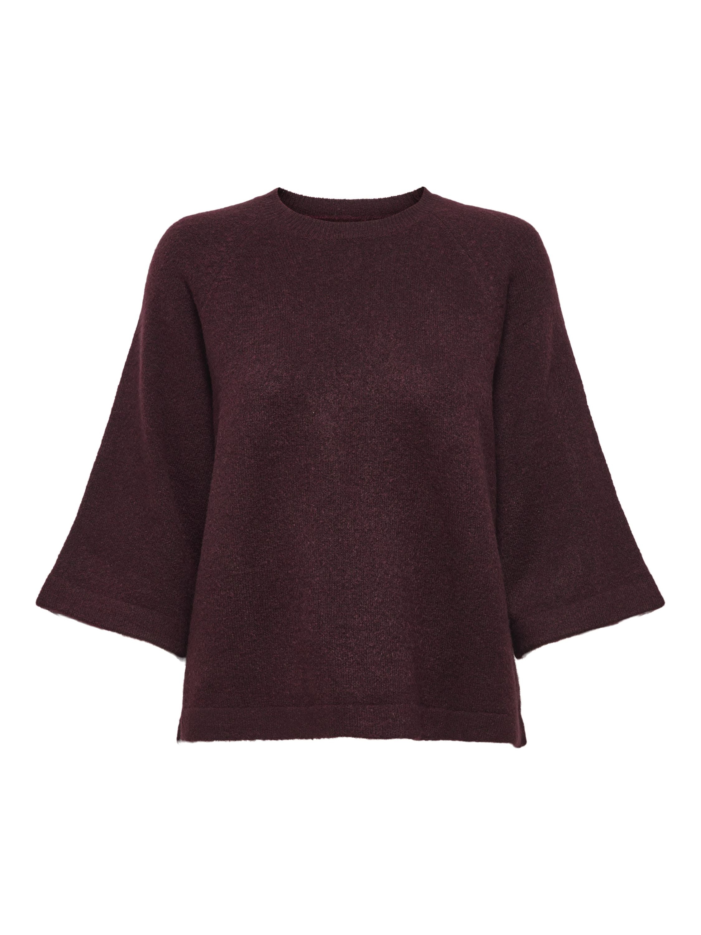 Pullover 3/4 Arm - Port Royale/MELANGE - Rot