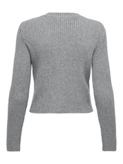 Cardigan aus Viskosemix - Ultimate Grey/W. Melange - Grau