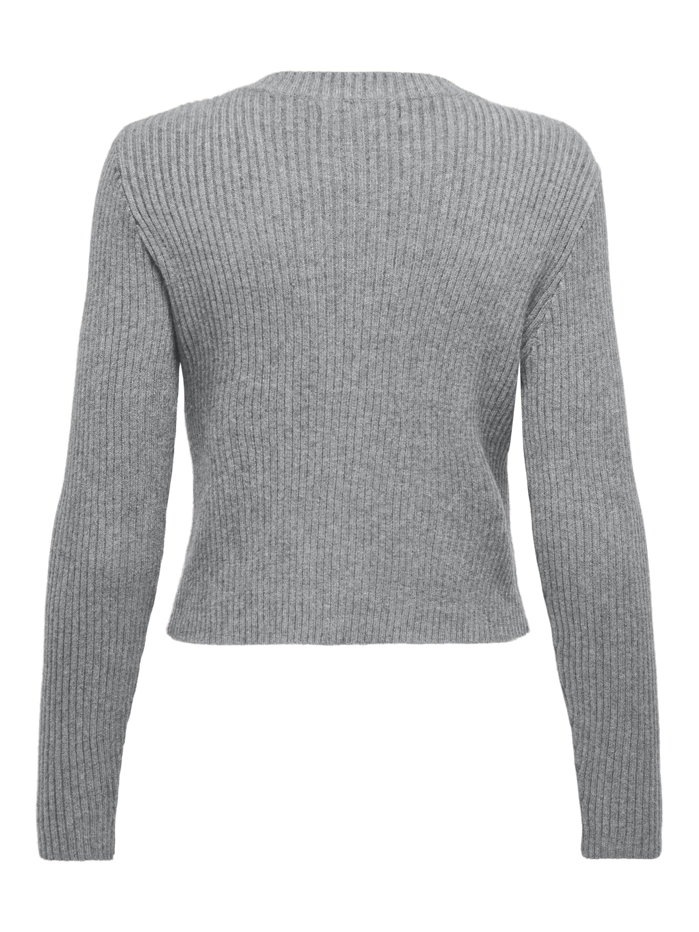 Cardigan aus Viskosemix - Ultimate Grey/W. Melange - Grau
