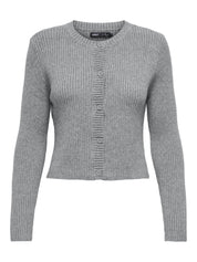 Cardigan aus Viskosemix - Ultimate Grey/W. Melange - Grau