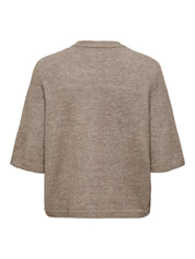 Strickjacke mit Knöpfen - Caribou/MELANGE - Braun