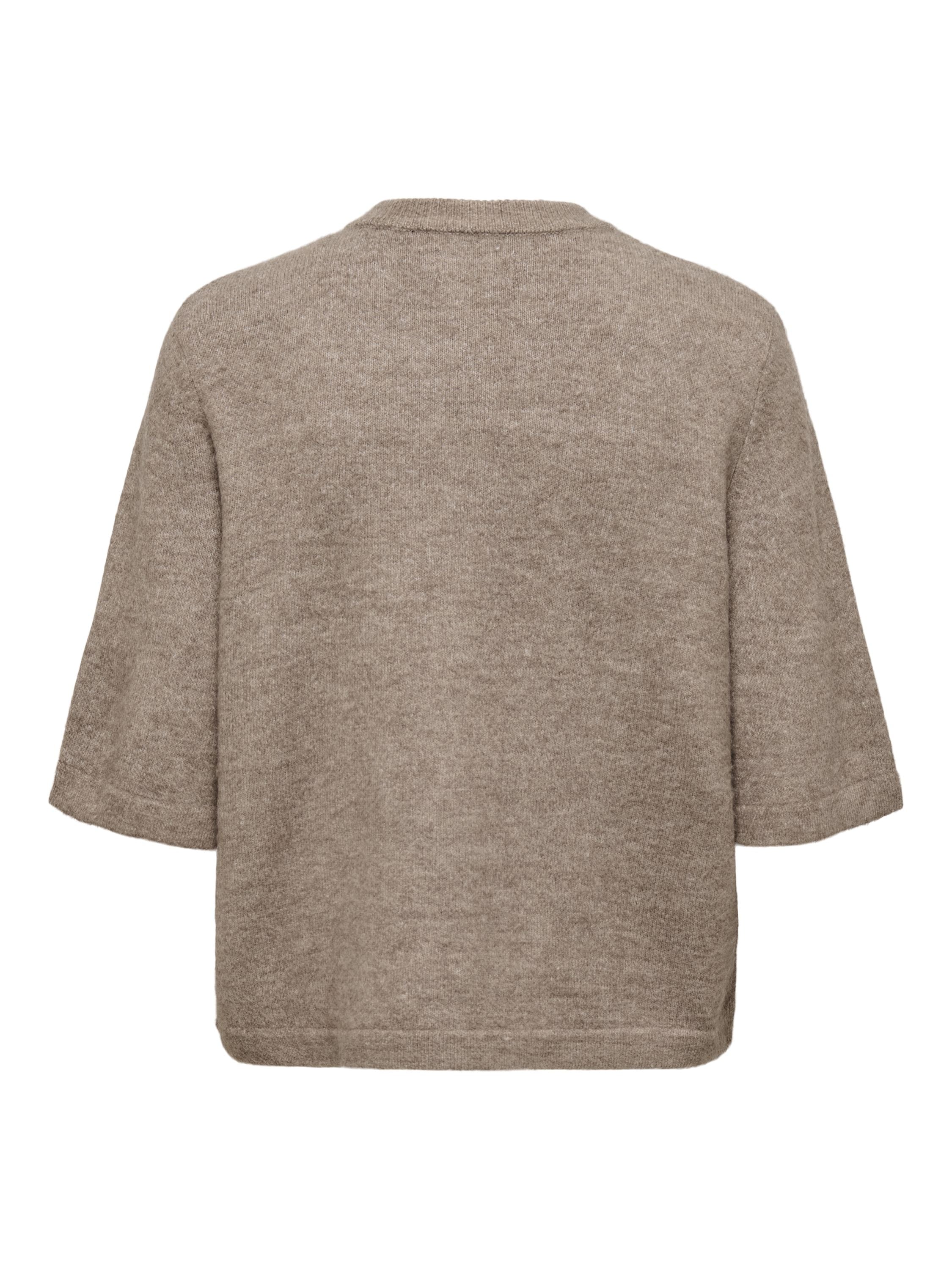 Strickjacke mit Knöpfen - Caribou/MELANGE - Braun