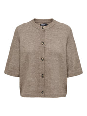 Strickjacke mit Knöpfen - Caribou/MELANGE - Braun