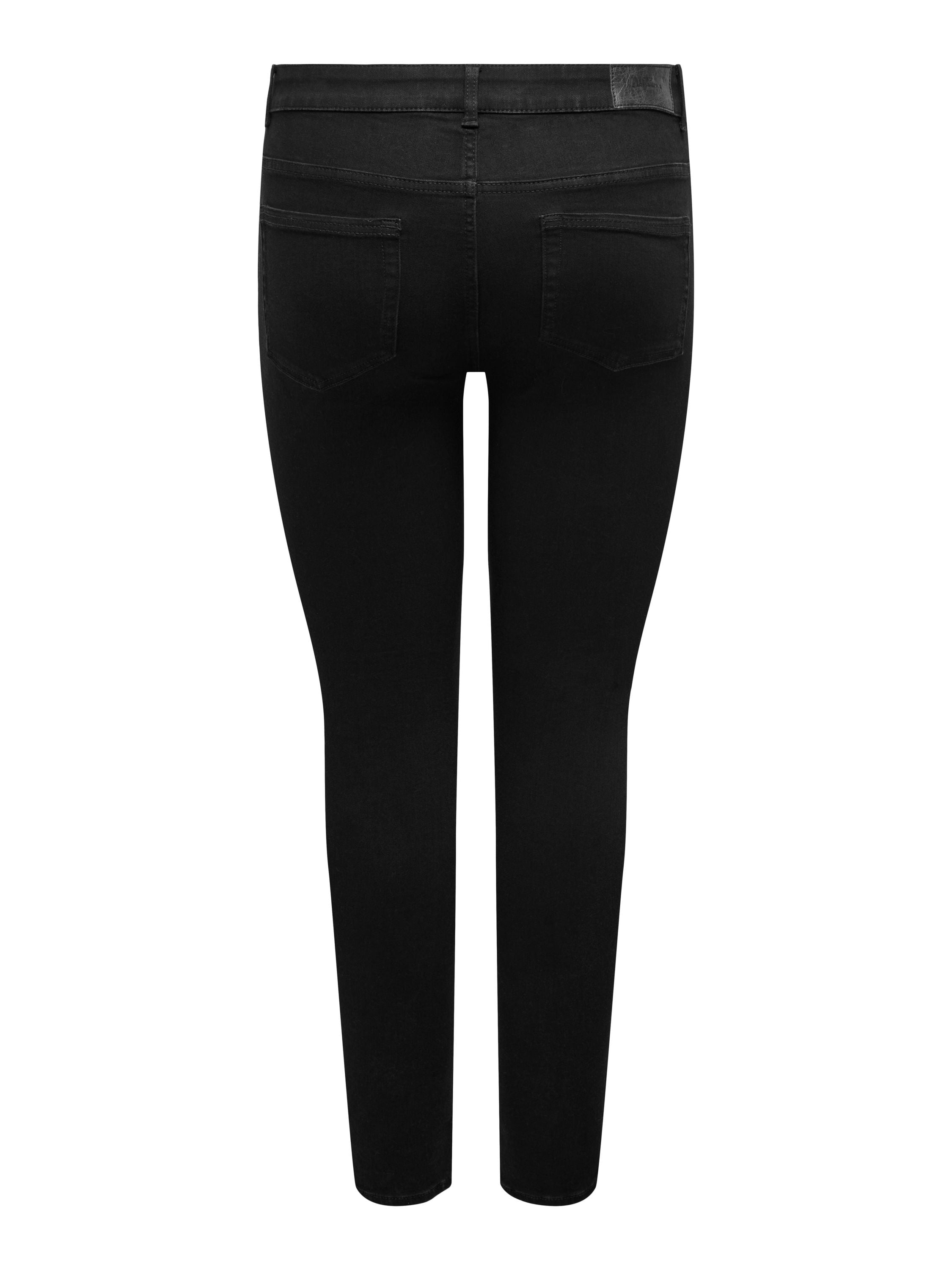 Slim Fit Jeans - Black Denim - Schwarz
