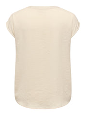 Schlupfbluse aus Viskose - Sandshell - Beige