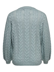 Strickpullover RUBINA aus Viskosemix - Arona/W. Melange - Türkis