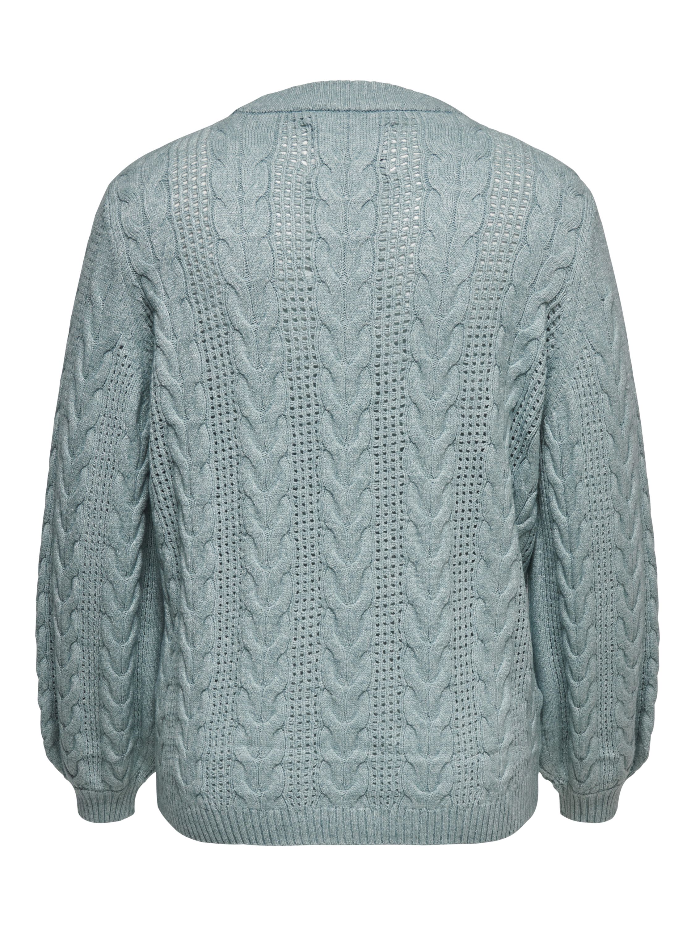 Strickpullover RUBINA aus Viskosemix - Arona/W. Melange - Türkis