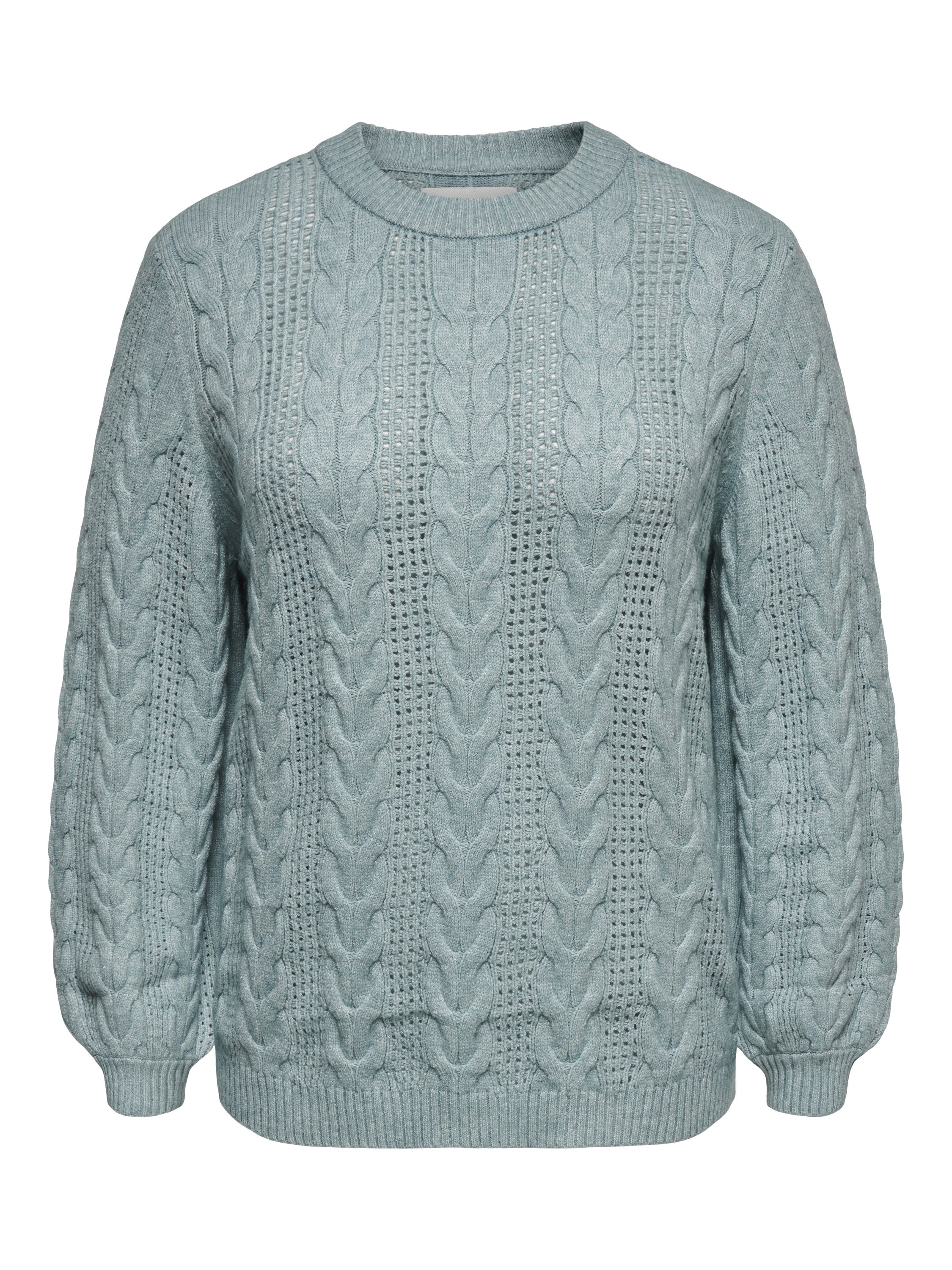Strickpullover RUBINA aus Viskosemix - Arona/W. Melange - Türkis