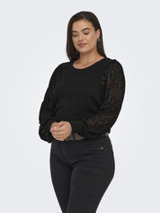 Bluse mit Animal Print - Black - Schwarz