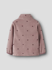 Fleecejacke gemustert - Woodrose - Pink