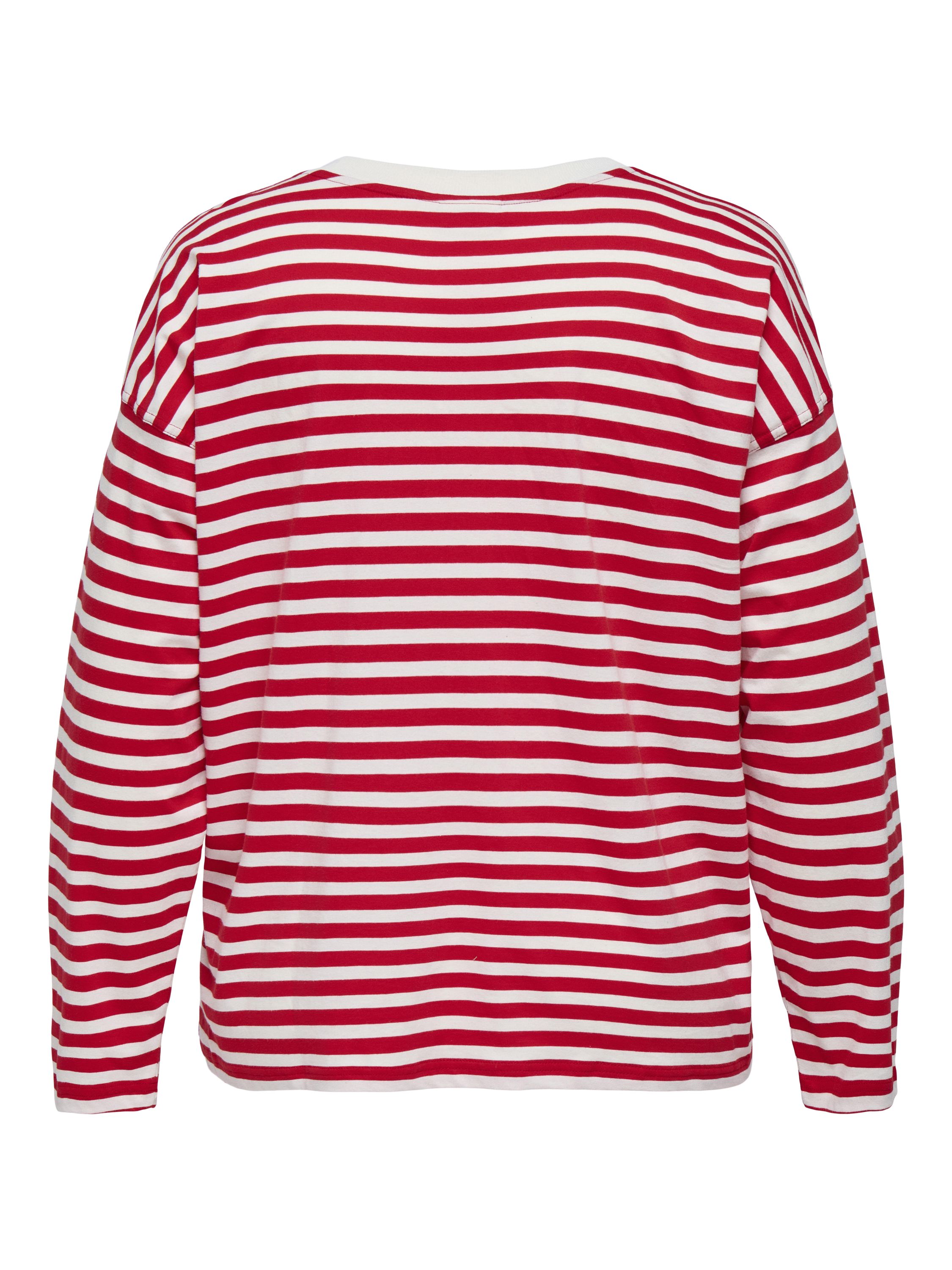Langarmshirt - High Risk Red/Cloud dancer + d - Rot