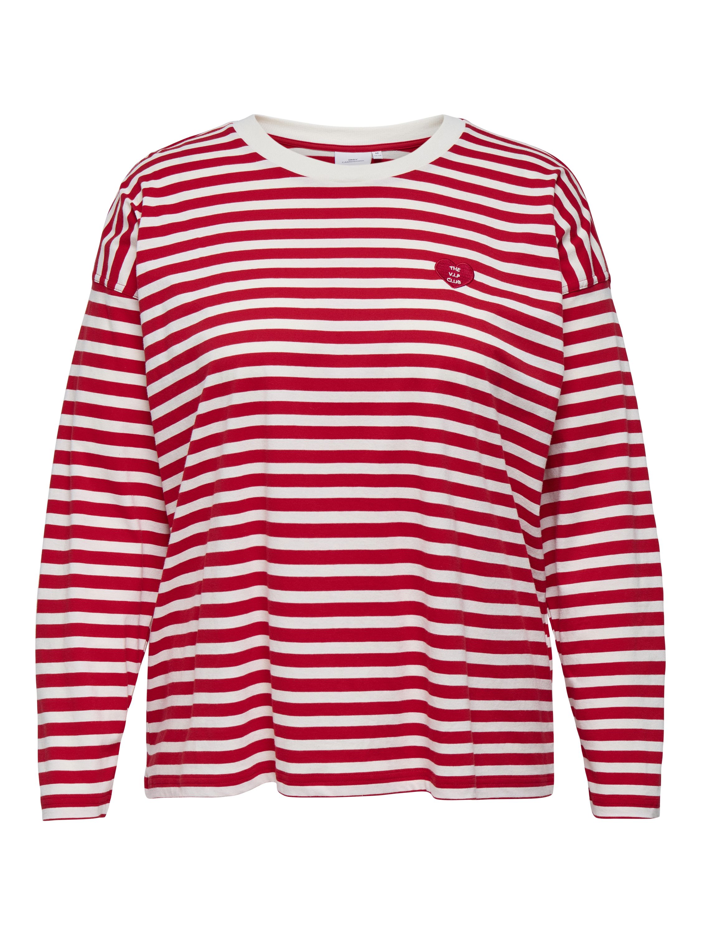 Langarmshirt - High Risk Red/Cloud dancer + d - Rot
