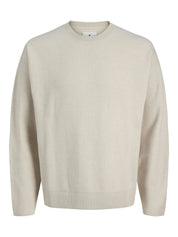 Strickpullover mit Rundhalsausschnitt - Silver Lining/MELANGE - Grau
