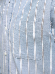 Hemd Slim Fit gestreift - Goblin Blue/SLIM FIT - Blau