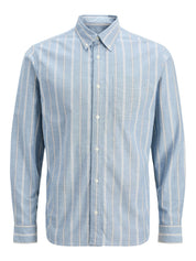 Hemd Slim Fit gestreift - Goblin Blue/SLIM FIT - Blau