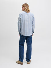Hemd Slim Fit gestreift - Goblin Blue/SLIM FIT - Blau