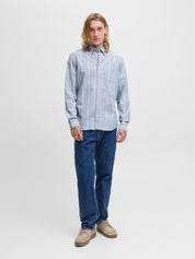 Hemd Slim Fit gestreift - Goblin Blue/SLIM FIT - Blau
