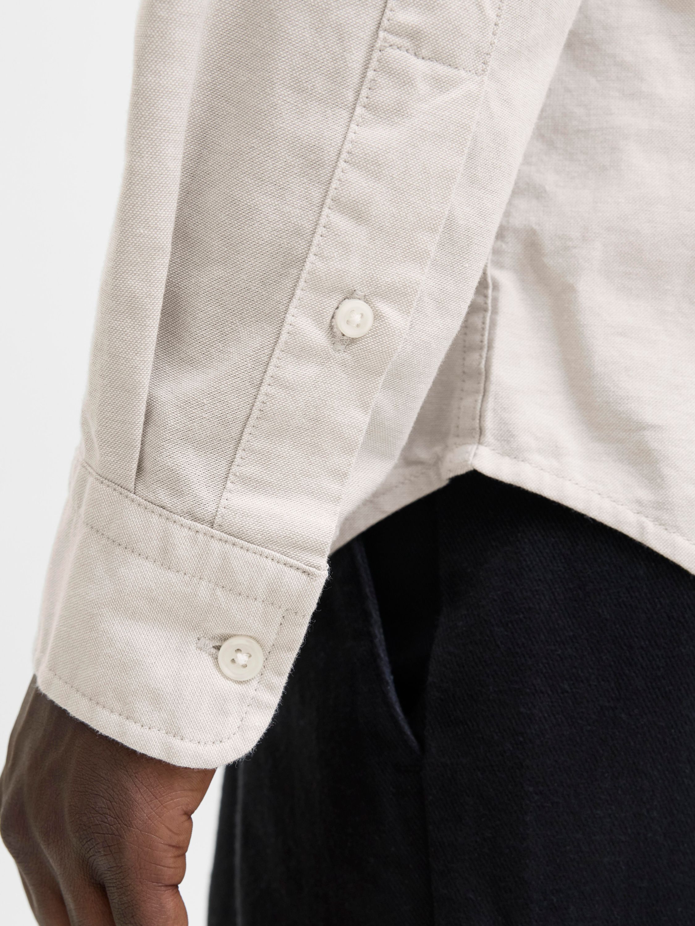 Hemd Slim Fit gestreift - Brindle/SLIM FIT - Beige