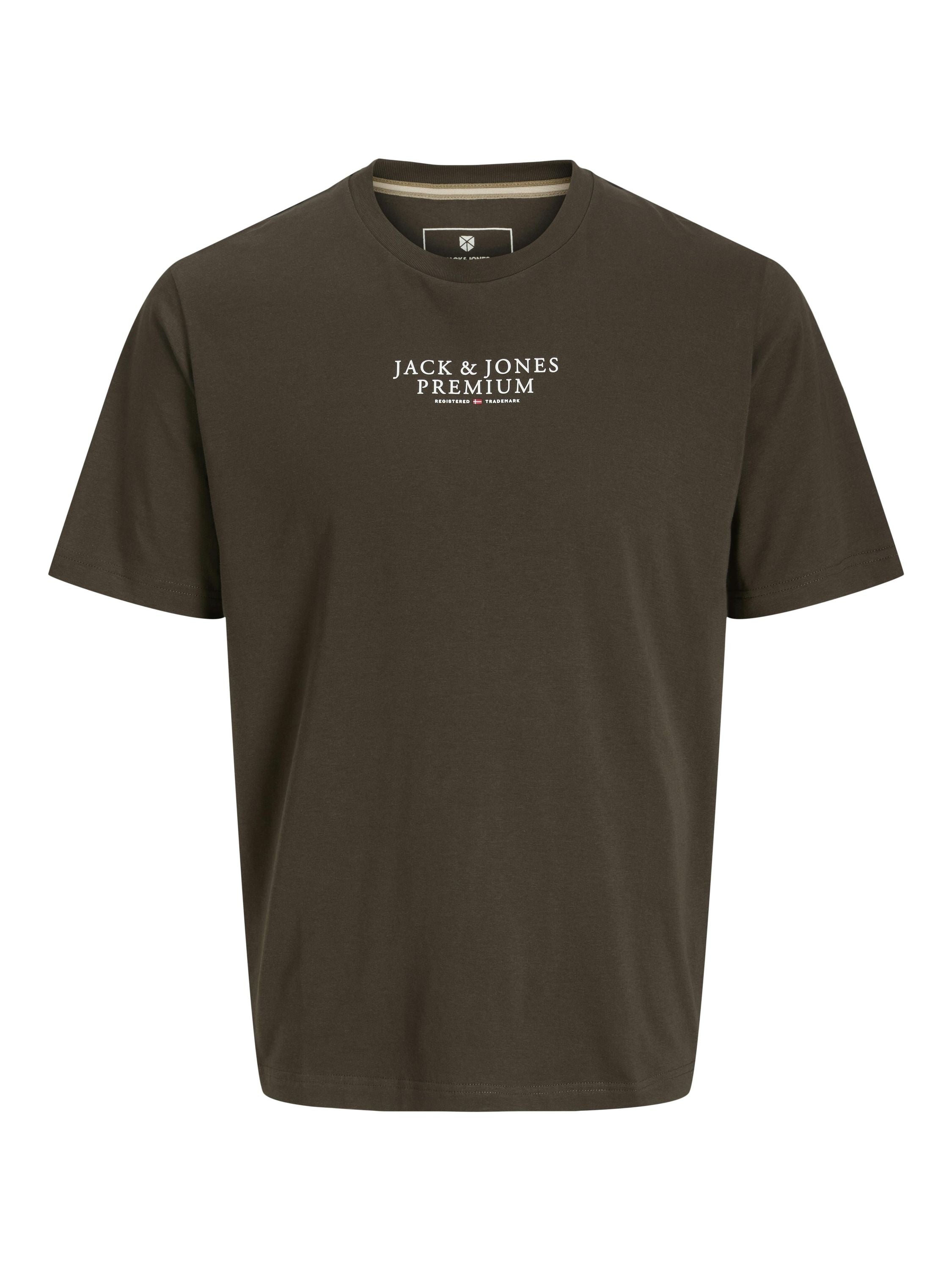 T-Shirt mit Logoprint - Black Olive - Khaki