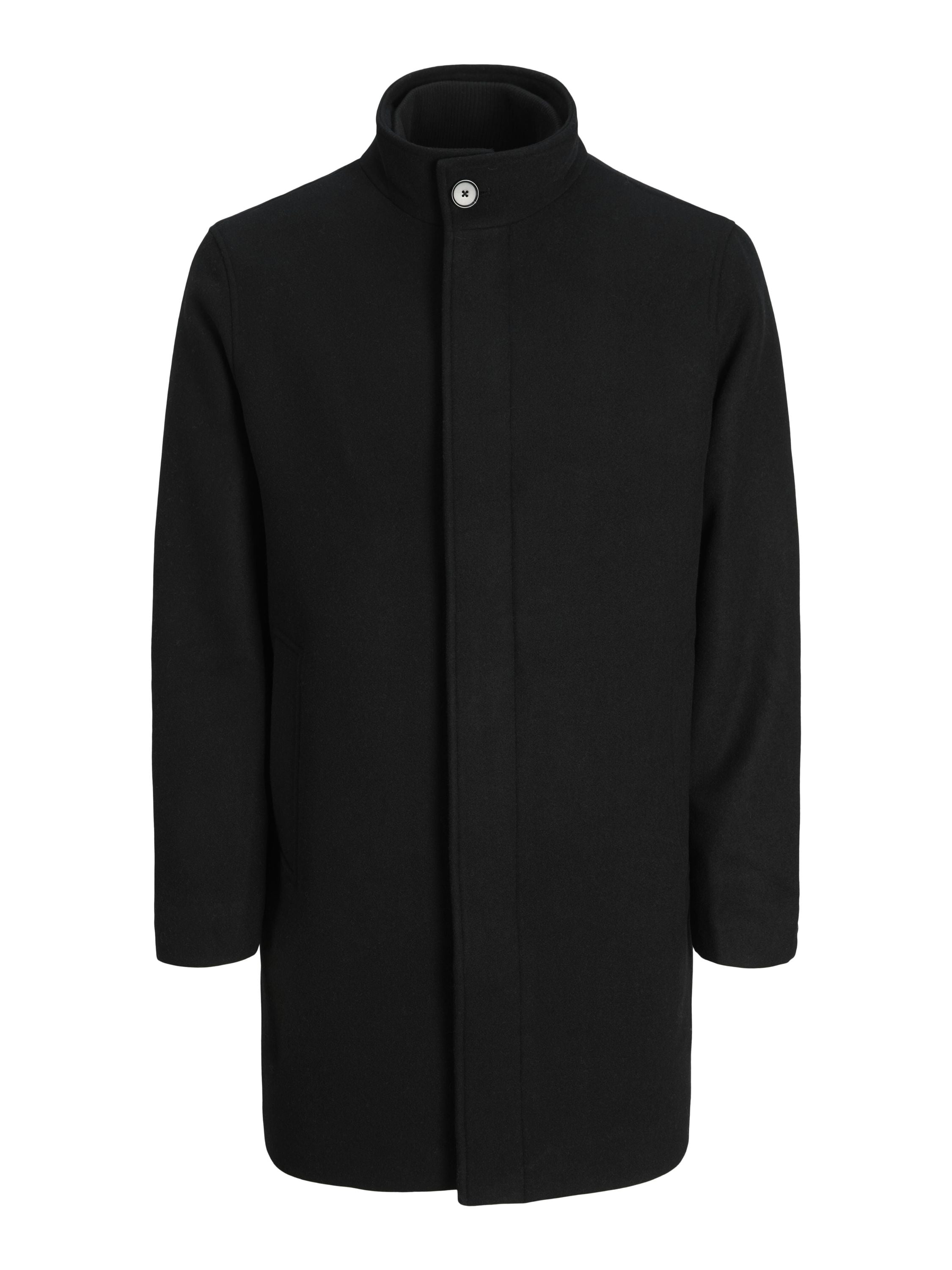 Mantel aus Woll-Mix - Black - Schwarz
