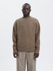 Strickpullover aus Wollmix - Major Brown - Braun