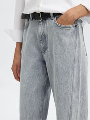 Jeans Wide Leg - Light Grey Denim/198 - Grau