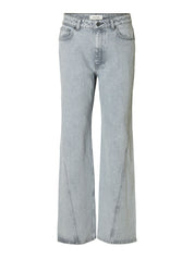 Jeans Wide Leg - Light Grey Denim/198 - Grau