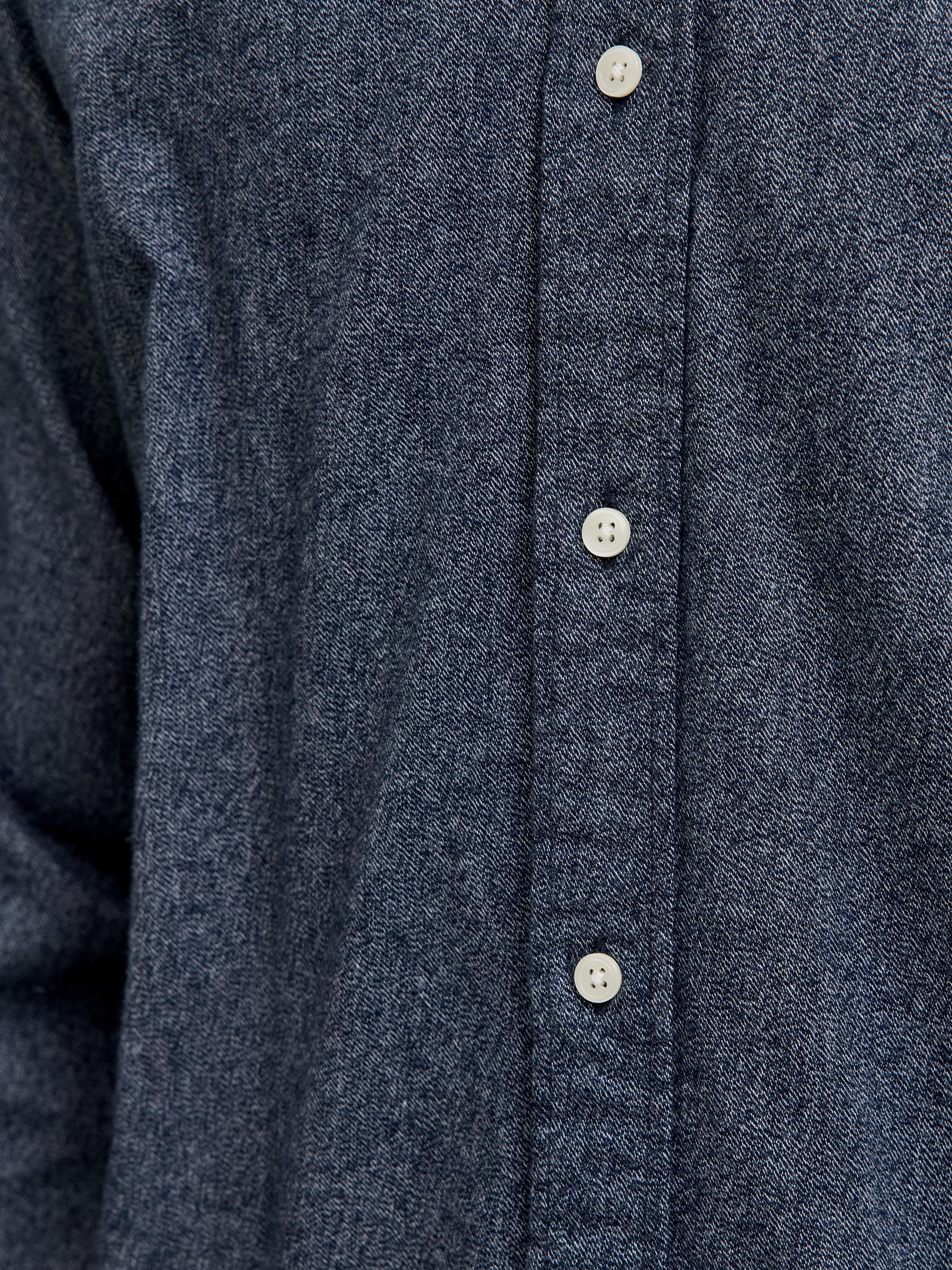 Flanellhemd Regular Fit - Dark Navy - Blau